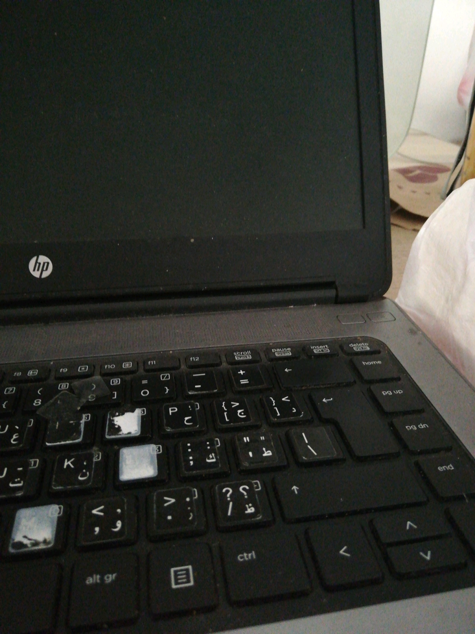 لابتوب HP أسود