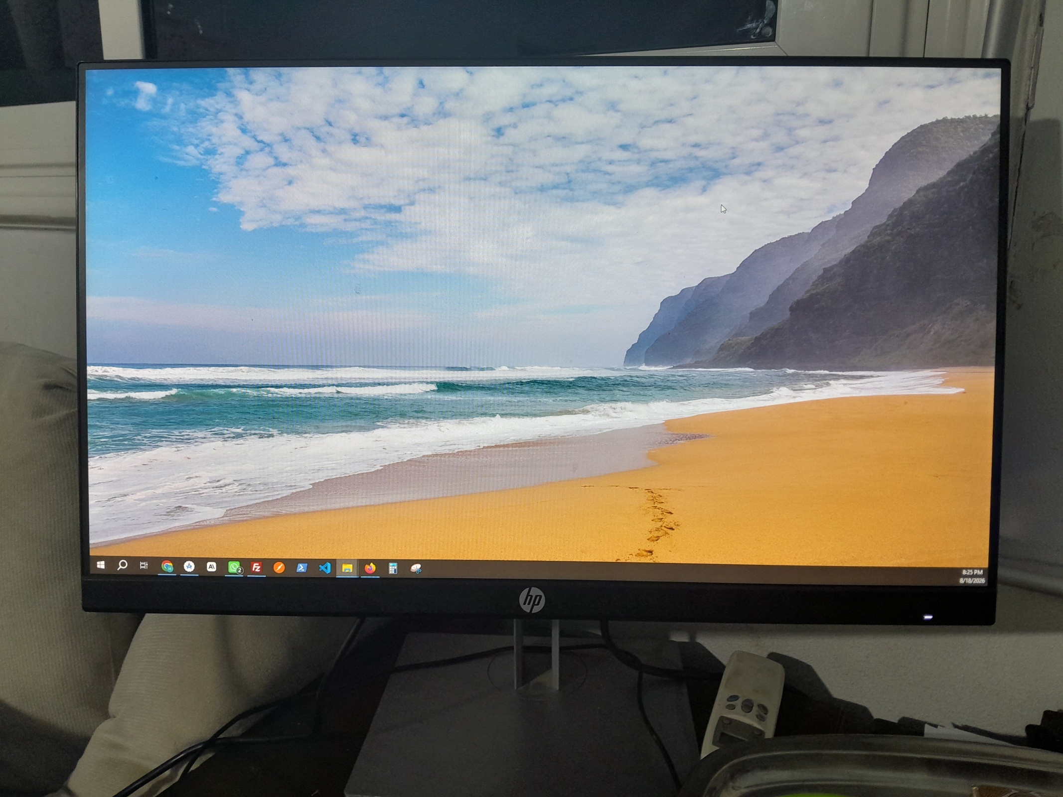 شاشة HP سوداء